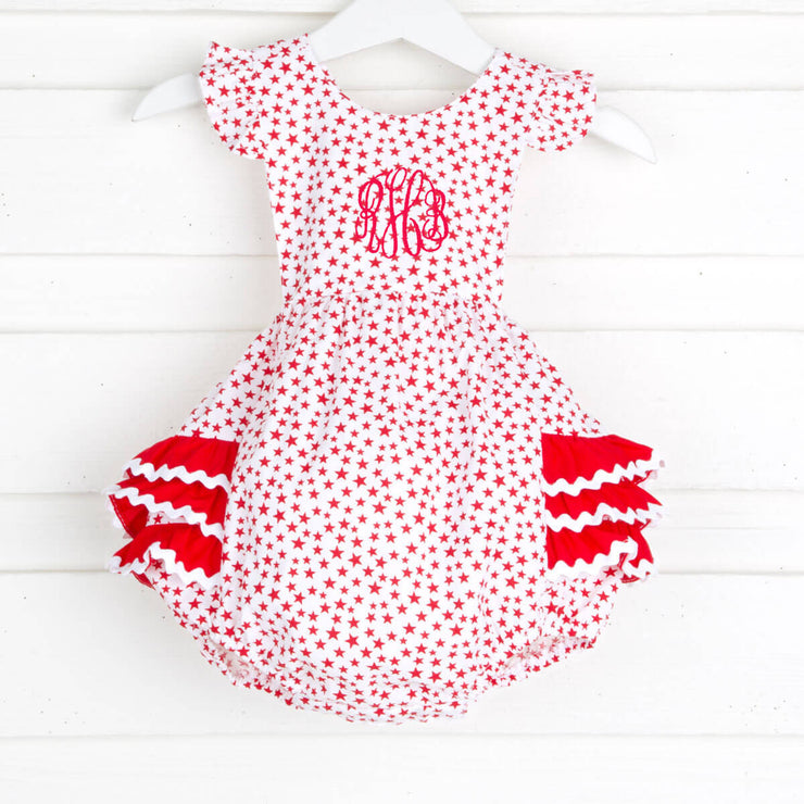 Red Star Ruffle Bubble