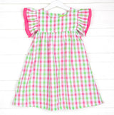 Pink and Green Plaid Maeve Dress