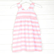 Pink Wide Stripe Mia Dress
