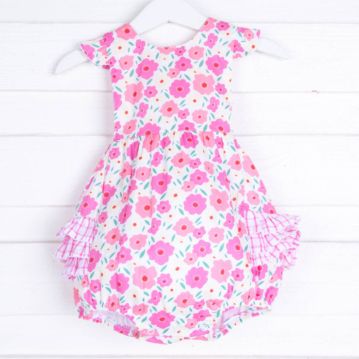 Pink Floral Ruffle Bubble