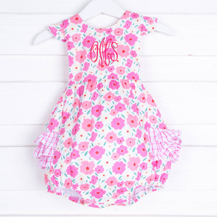 Pink Floral Ruffle Bubble