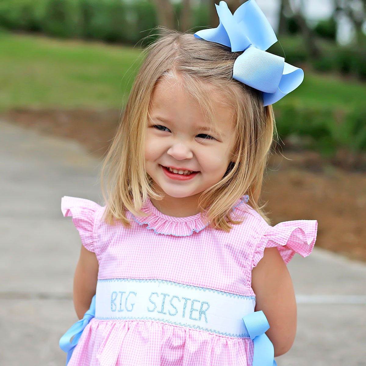 Big Sister Blue Ribbon Beverly Dress by Classic Whimsy - Girls Dresses - 6 Big Sister Blue Ribbon Beverly Dress by Classic Whimsy - Girls Dresses - 6