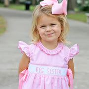 Big Sister Pink Ribbon Beverly Dress