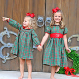 Christmas Green Plaid Lillian Dress