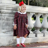 Virginia Dress Christmas Eve Plaid Red and Green