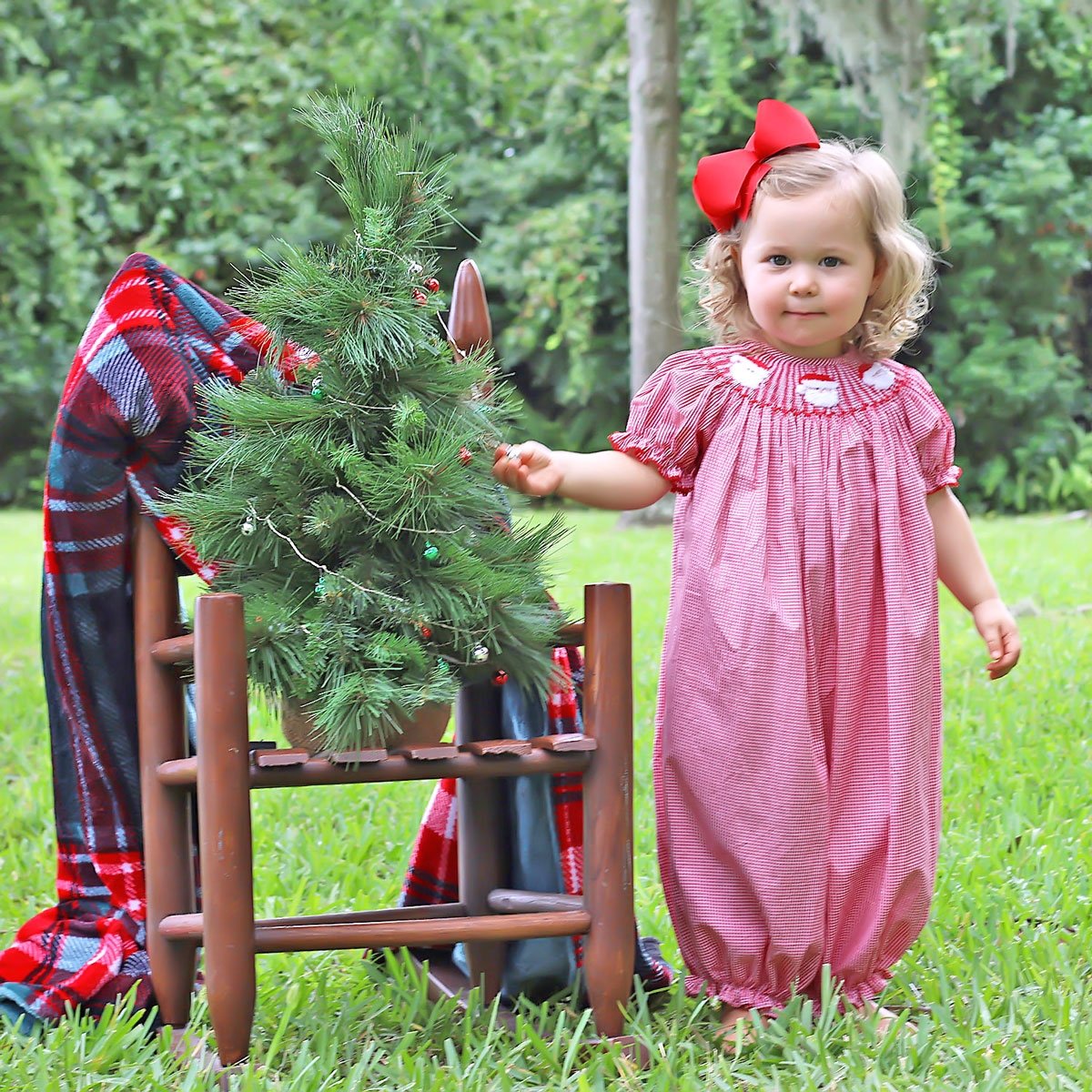 Matching Sibling Smocked Christmas Outfits Classic Whimsy