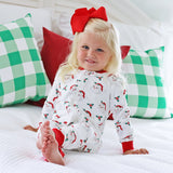 Vintage Santa White Zip Sleeper