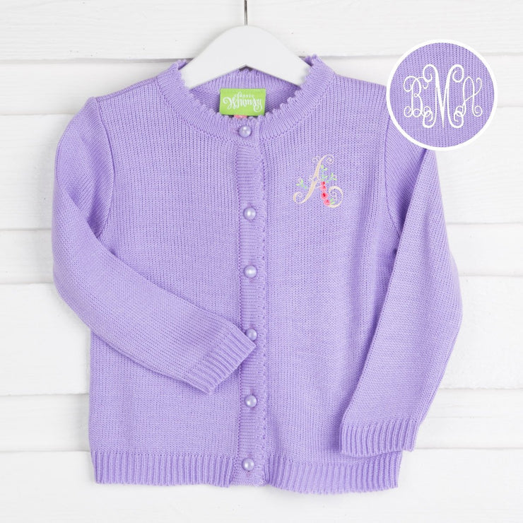 Lilac Button Up Sweater