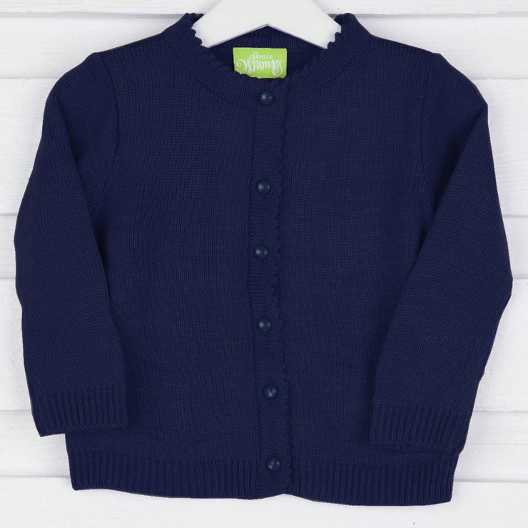 Navy Button Up Sweater