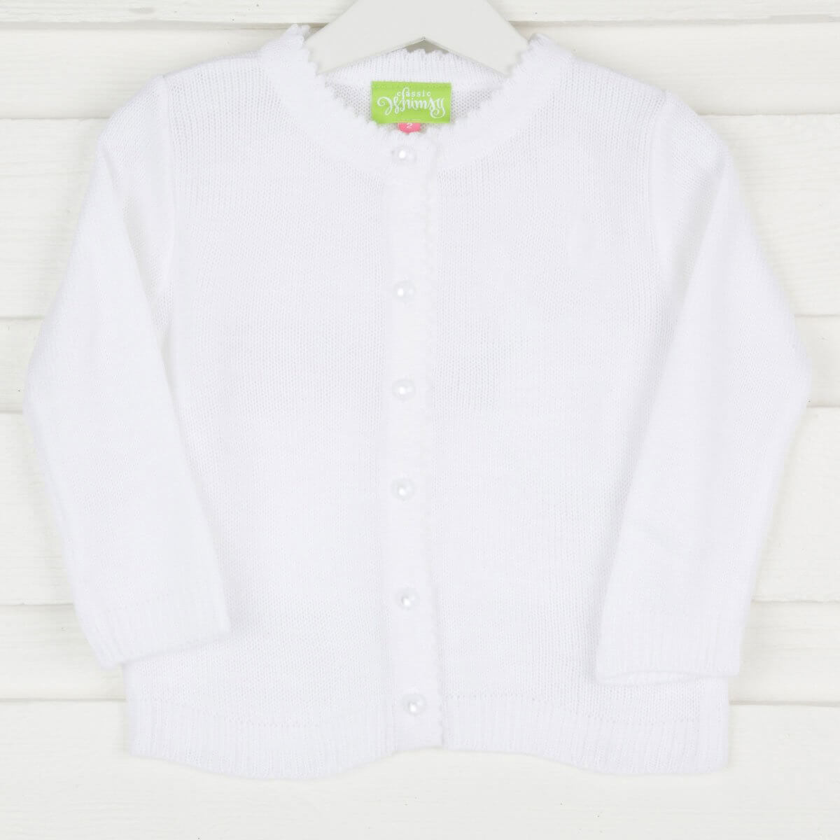 White Button Up Sweater