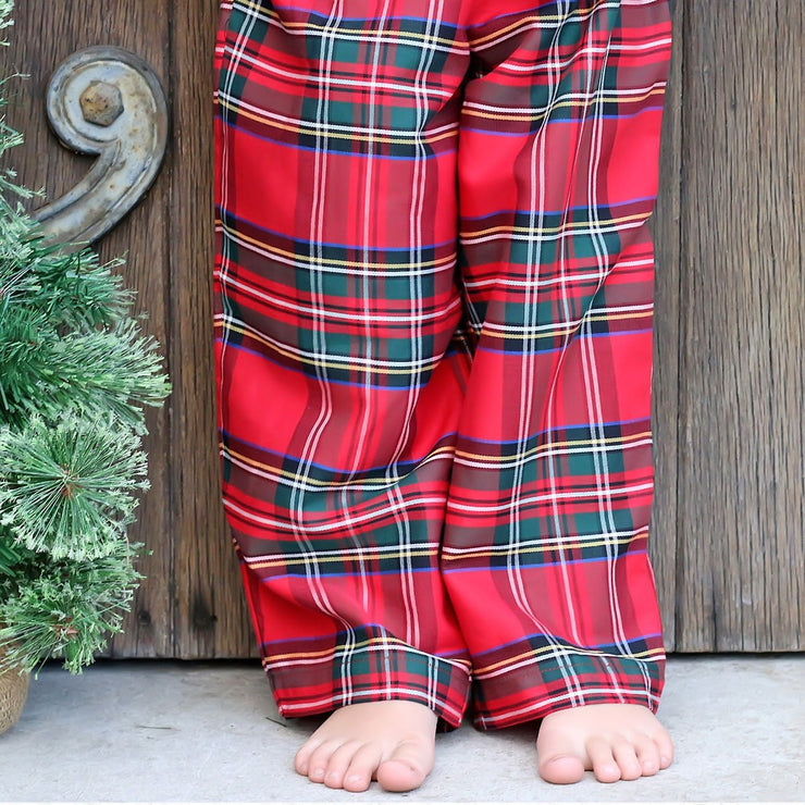 Holiday Plaid Pants Red