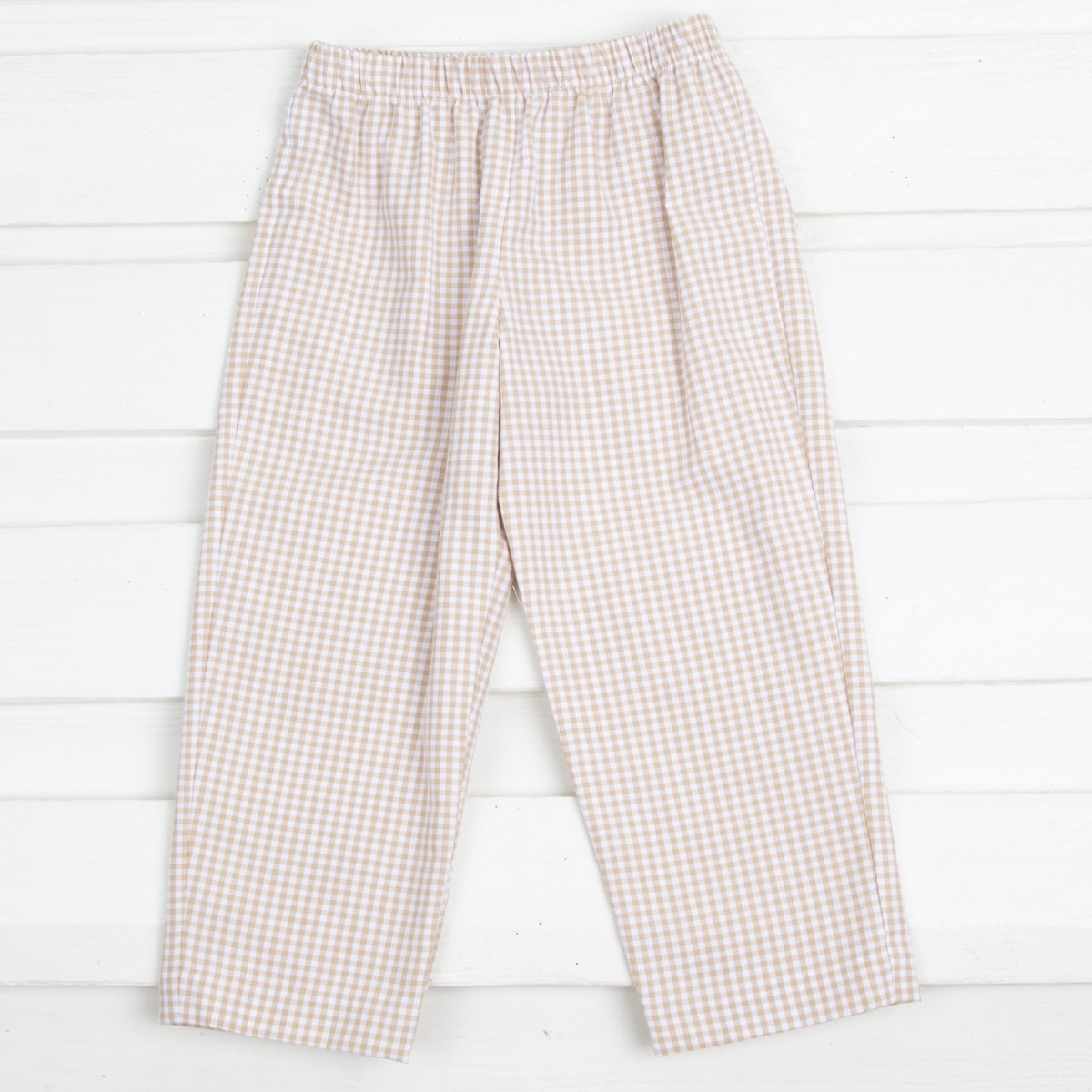 Tan Gingham Pants – Classic Whimsy
