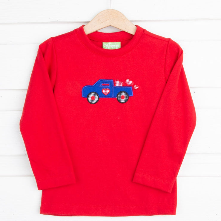 Heart Truck Shirt Red Knit