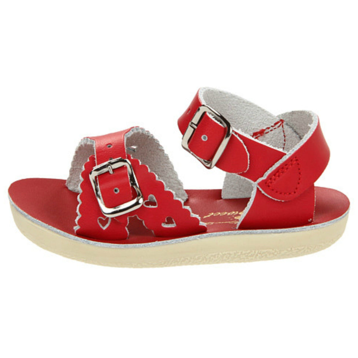 Red Sweetheart Sun Sans - The Sandbox Children Stride rite sandals, and Salt Water Sandal with hearts main image 2