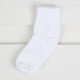 White Eyelet, Turn Cuff and Lace Socks (3 pack)
