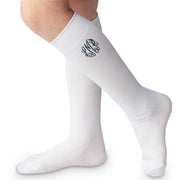 Unisex White Knee High Socks (2 Pack)