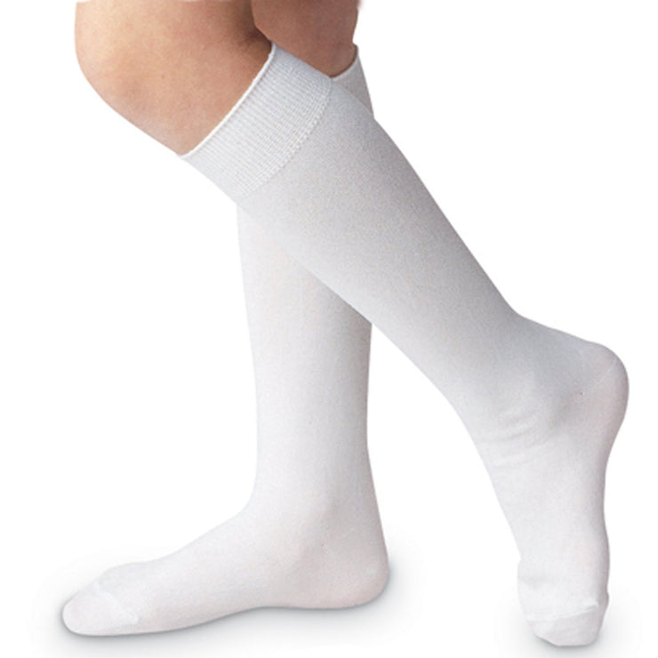 Unisex White Knee High Socks 