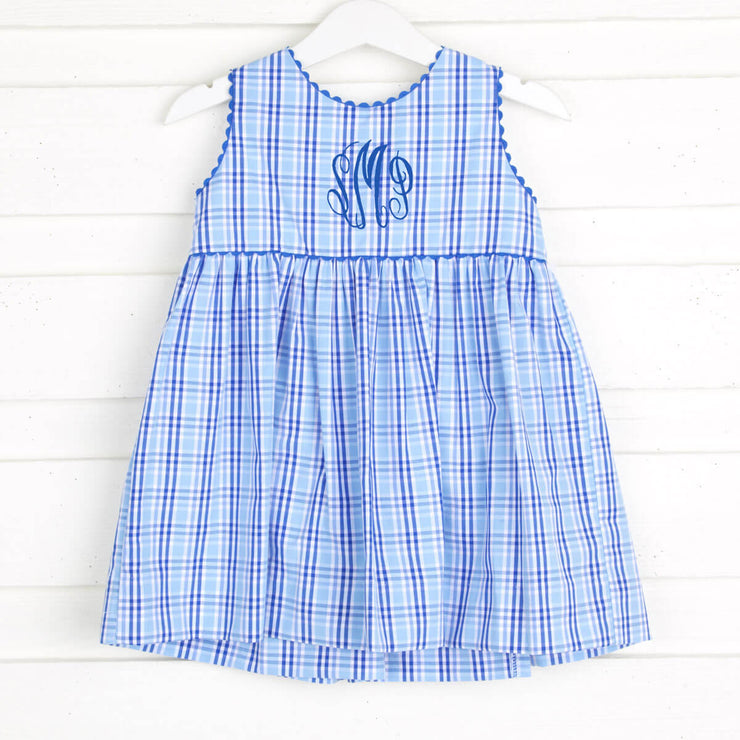 Blue Plaid Betsy Dress