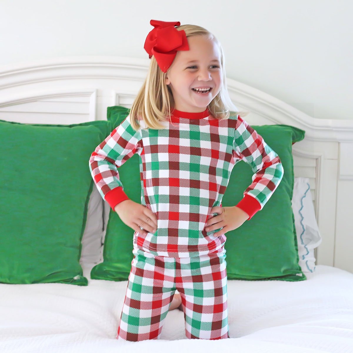 Holiday Check Knit Pajamas – Classic Whimsy