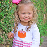 Pumpkin Pink Stripe Sophia Dress